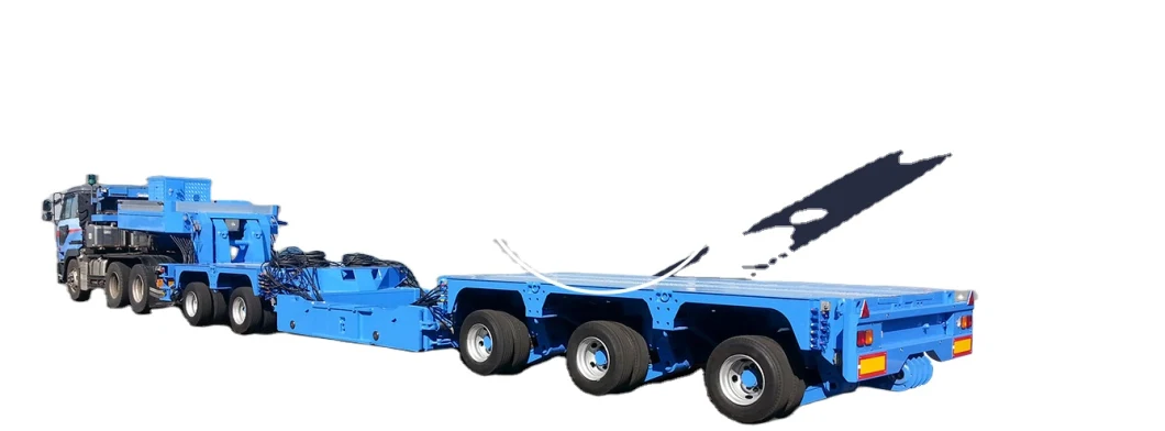 Multi Axles Hydraulic Steering Lowbed Semi Trailer for Special Transport