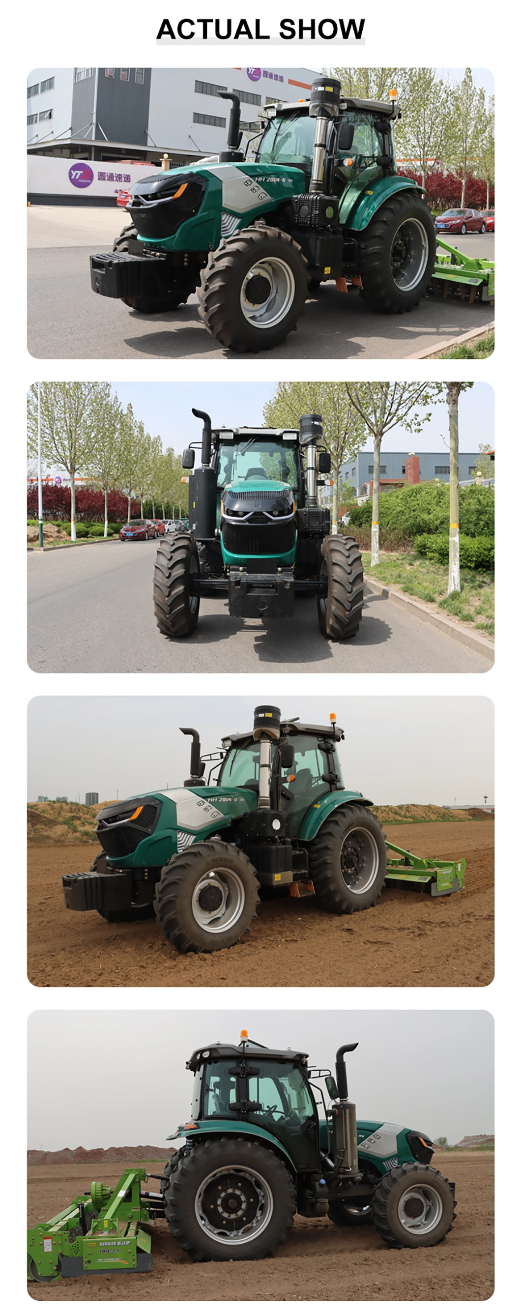 Agricultural 4WD 140/160/180/200HP Wheeled Tractors